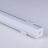 Квадратный угловой алюминиевый профиль для светодиодной ленты LL-2-ALP009