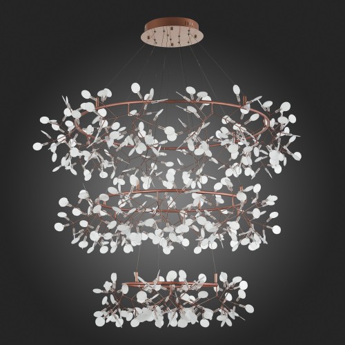 SL379.203.486 Люстра подвесная ST-Luce Медный/Белый LED 486*0,5W 3500K  (из 3-х коробок) RAFINA