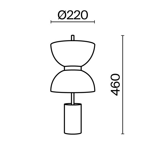 Настольный светильник Maytoni MOD178TL-L11GR3K