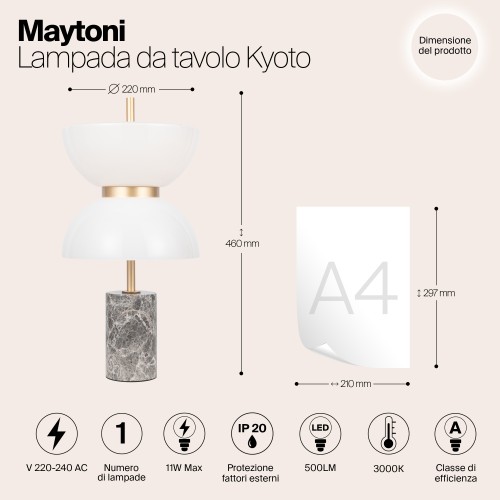Настольный светильник Maytoni MOD178TL-L11GR3K
