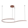 SL1018.603.01 Светильник подвесной ST-Luce терракотовый/прозрачный LED 1*65W 4000K EUCLIDICS