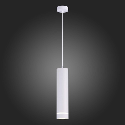 ST115.533.12 Светильник подвесной Белый LED 1*12W 3000K 936Lm Ra>90 120° IP20 D80xH300 165-265V Подвесные светильники