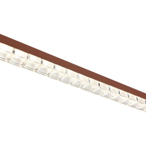 SL1018.613.01 Светильник подвесной ST-Luce терракотовый/прозрачный LED 1*32W 4000K EUCLIDICS