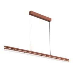 SL1018.603.04 Светильник подвесной ST-Luce терракотовый/прозрачный LED 1*32W 4000K EUCLIDICS