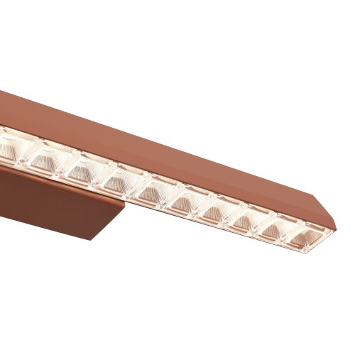 SL1018.623.01 Светильник подвесной ST-Luce терракотовый/прозрачный LED 1*11W 4000K EUCLIDICS