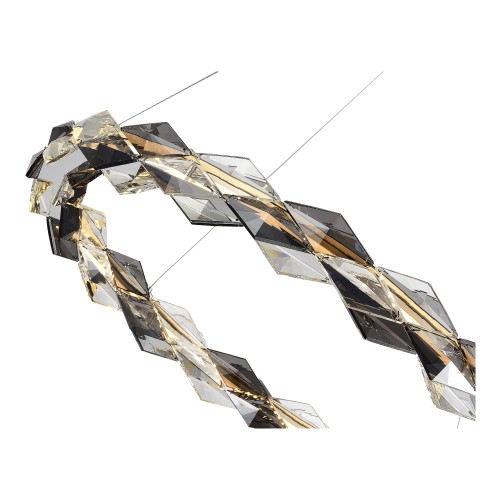 SL6009.103.01 Люстра подвесная ST-Luce Хром/Прозрачно-Дымчатый LED 1*30W 3000K DIAMANTA