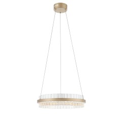 SL383.203.01 Светильник подвесной ST-Luce Золотистый/Золотистый, Прозрачный LED 1*34W 3000K CHERIO