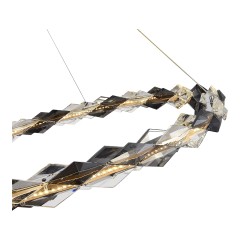 SL6009.113.01 Люстра подвесная ST-Luce Хром/Прозрачно-Дымчатый LED 1*30W 3000K DIAMANTA