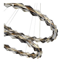 SL6009.103.02 Люстра подвесная ST-Luce Хром/Прозрачно-Дымчатый LED 1*45W 3000K DIAMANTA