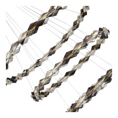 SL6009.103.03 Люстра подвесная ST-Luce Хром/Прозрачно-Дымчатый LED 1*75W 3000K DIAMANTA