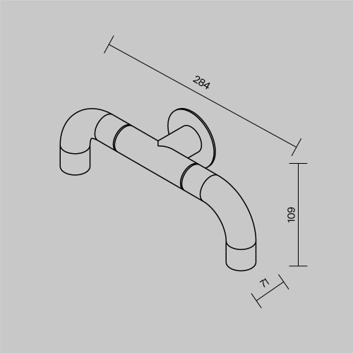 Настенный светильник (бра) Outdoor O477WL-L4GF3K
