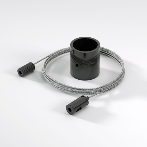 Подвесной трос для круглого гибкого неона Full light черный 2 м FL 2830 черный