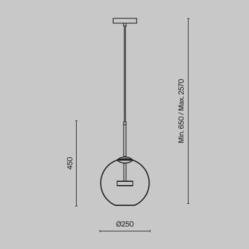 Подвесной светильник Maytoni MOD055PL-L12G3K