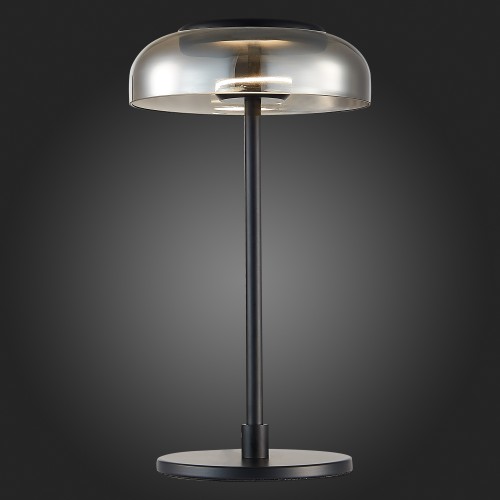 SL6002.404.01 Прикроватная лампа ST-Luce Черный/Дымчатый LED 1*7W 4000K LAZIO