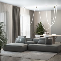 Потолочное крепление для круглого гибкого неона Full light латунь FL 2820 латунь