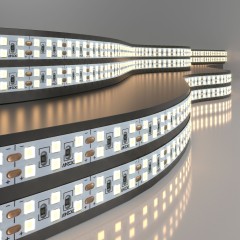 Лента светодиодная 240 LED 18 Вт IP20 двухрядная 3300К теплый белый, 5м 2835 24V 240Led 18W IP20