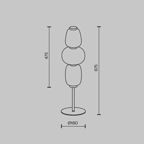 Настольный светильник Maytoni MOD267TL-L28CH3K