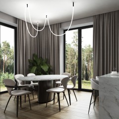 Гибкий неон 336 Led 12 Вт IP20 4200K Full light круглый дневной белый, 8 м 24V 12W 336Led 2835 IP20