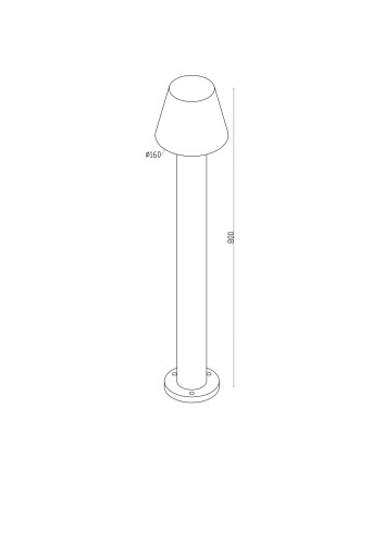 Ландшафтный светильник Outdoor O421FL-L5W