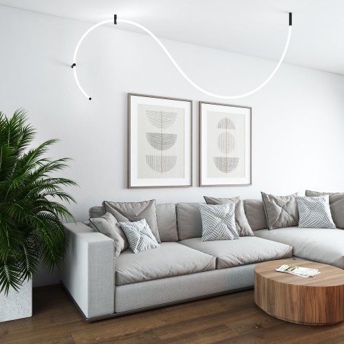 Гибкий неон 336 Led 12 Вт IP20 4200K Full light круглый дневной белый, 3 м 24V 12W 336Led 2835 IP20