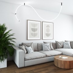 Гибкий неон 336 Led 12 Вт IP20 4200K Full light круглый дневной белый, 3 м 24V 12W 336Led 2835 IP20