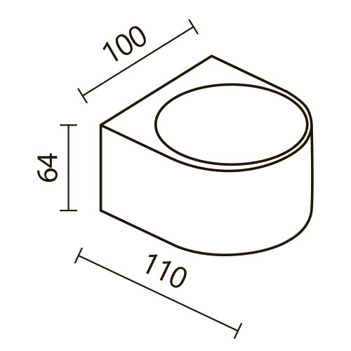 Архитектурная подсветка Outdoor O435WL-L5GF3K
