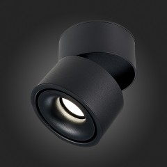 ST652.442.12 Светильник потолочный Черный LED 1*12W 4000K 1 000Lm Ra>90 36° IP20 D100xH105 170-240V Накладные светильники
