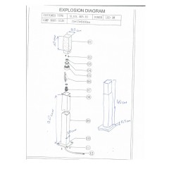 SL101.405.01 Светильник уличный наземный ST-Luce Черный/Белый LED 1*3W 4000K VIVO
