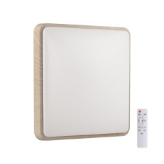 7608/EL PALE SN 120 Светильник пластик/беж. под дер. LED 72Вт 3000-6300K 480x480 IP43 пульт ДУ MERTO