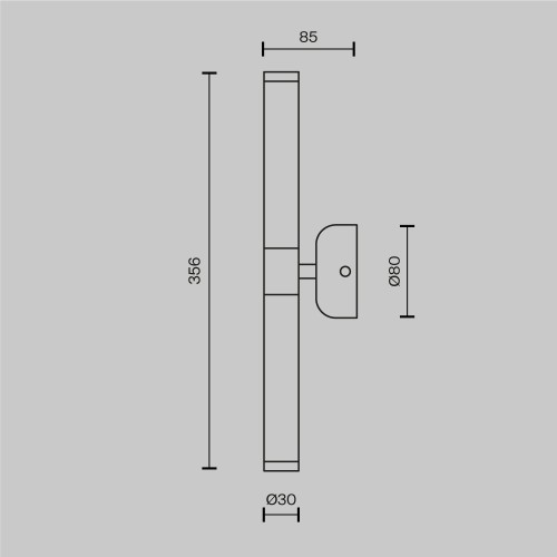 Настенный светильник (бра) Maytoni MOD106WL-L10G3K