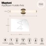 Настенный светильник (бра) Maytoni MOD106WL-L10G3K