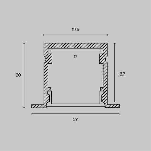 Комплектующие к светодиодной ленте Led Strip ALM-2720-S-2M