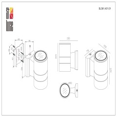 SL561.401.01 Светильник уличный настенный ST-Luce Черный/Черный LED 1*5W 4000K TUBO