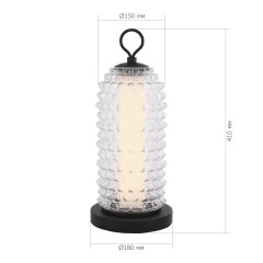 SL6144.404.01 Прикроватная лампа ST-Luce черный/прозрачный LED 1*12W 4000K SAGUARO