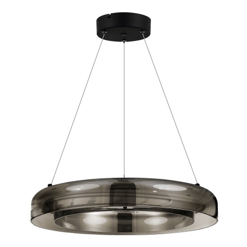 SL6019.333.01 Светильник подвесной ST-Luce Черный/Дымчатый, Белый LED 1*36W 3000K FORAY