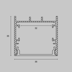 Комплектующие к светодиодной ленте Led Strip ALM-3535B-S-2M