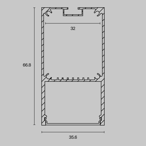 Комплектующие к светодиодной ленте Led Strip ALM-3566-S-2M