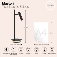 Настольный светильник Maytoni Z010TL-L8B3K