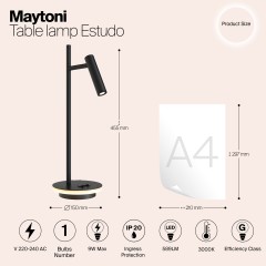 Настольный светильник Maytoni Z010TL-L8B3K