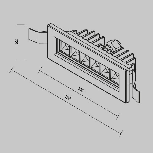 Встраиваемый светильник Outdoor O488DL-L6GF3K