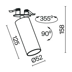 Встраиваемый светильник Technical C053CL-L12W4K-W-W