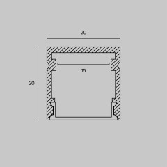 Комплектующие к светодиодной ленте Led Strip ALM-2020-S-2M