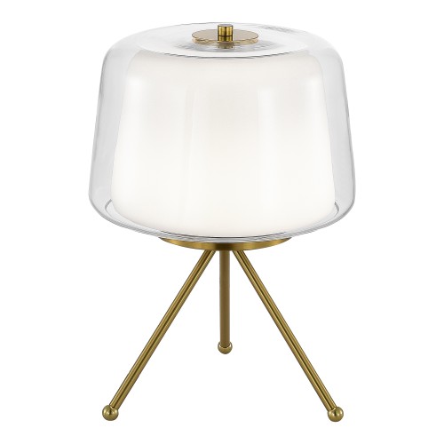 SL6127.304.01 Прикроватная лампа ST-Luce Латунь/Белый, Прозрачный LED 1*16W 3000K PANDORA