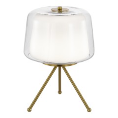 SL6127.304.01 Прикроватная лампа ST-Luce Латунь/Белый, Прозрачный LED 1*16W 3000K PANDORA