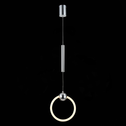 SL1578.103.01 Подвес ST-Luce Хром/Белый,Хром LED 1*15W 3000K GIERA