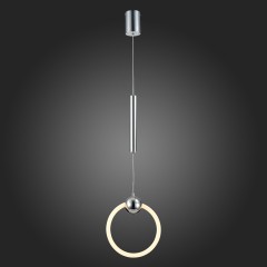 SL1578.103.01 Подвес ST-Luce Хром/Белый,Хром LED 1*15W 3000K GIERA