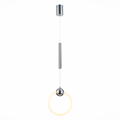 SL1578.103.01 Подвес ST-Luce Хром/Белый,Хром LED 1*15W 3000K GIERA