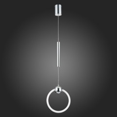 SL1578.103.01 Подвес ST-Luce Хром/Белый,Хром LED 1*15W 3000K GIERA