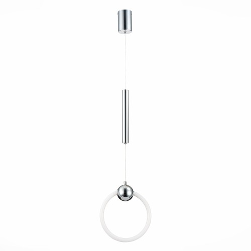 SL1578.103.01 Подвес ST-Luce Хром/Белый,Хром LED 1*15W 3000K GIERA