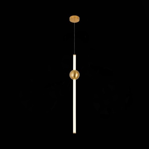 SL1222.213.01 Светильник подвесной ST-Luce Золотистый/Золотистый, Белый LED 1*18W 4000K ANGURRA